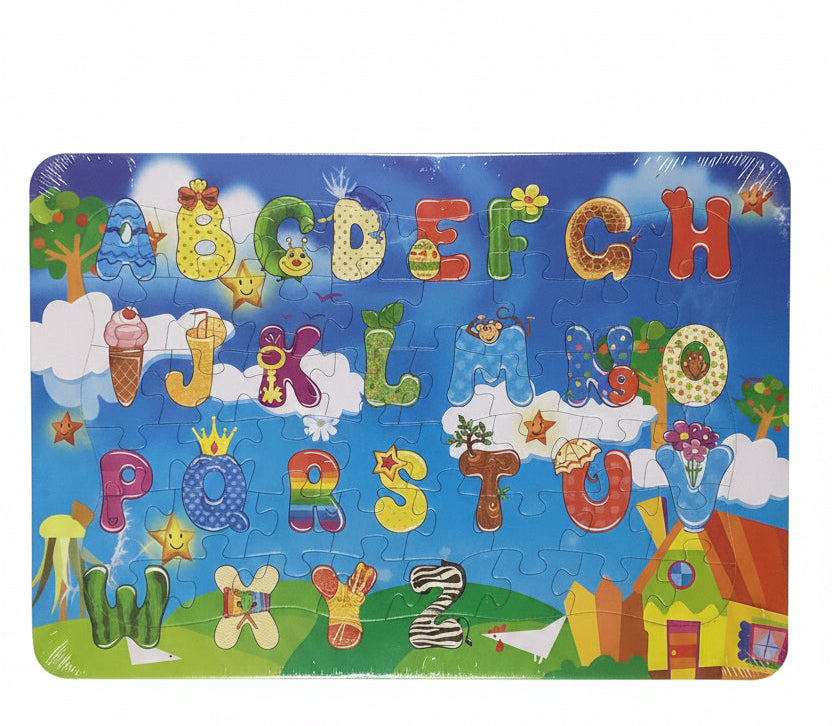 Number/Alphabet Animal Character Puzzle.