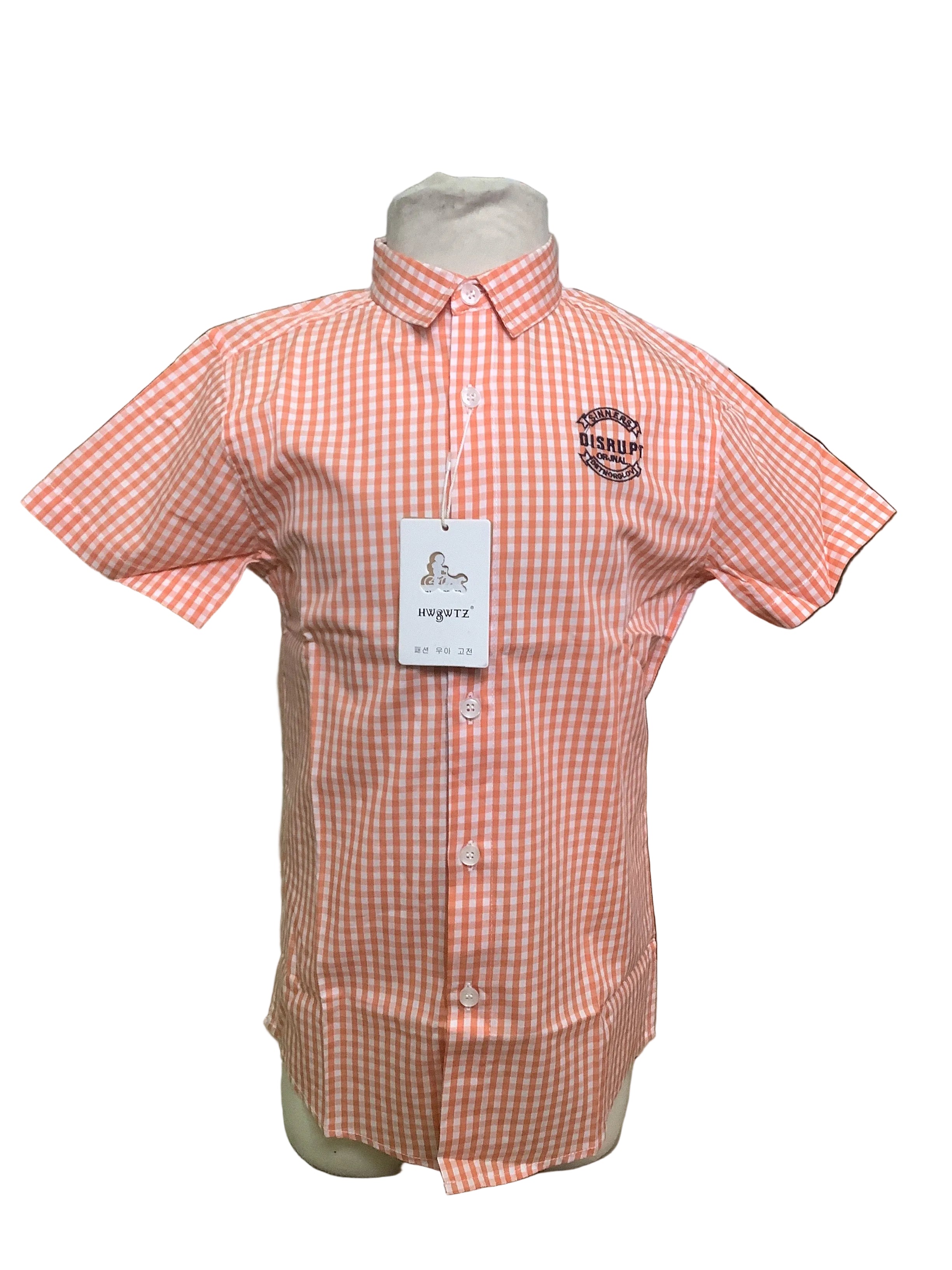 HW & GW Boys’ Short sleeve Shirt(Style:1510)