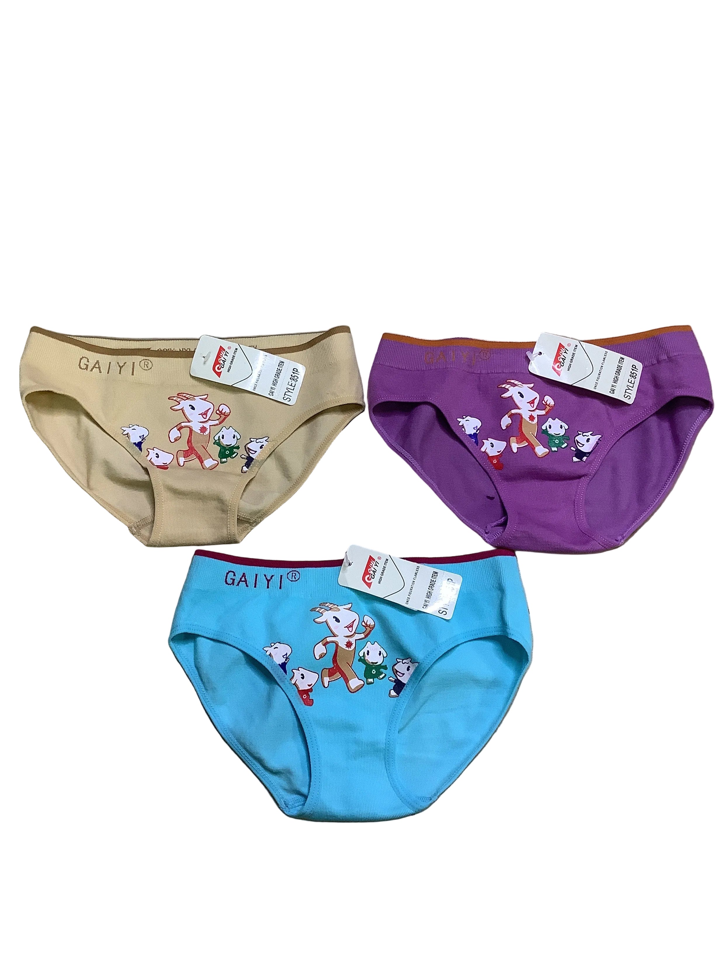 GAI YI CHARACTER TICK CHILDREN PANTS