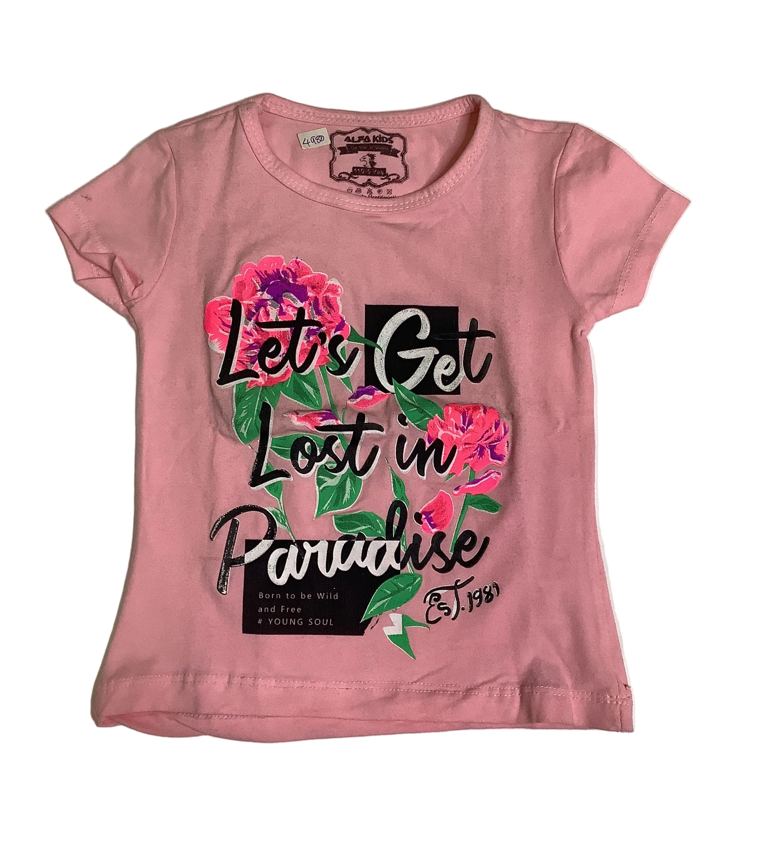Alfa Kids Let’s Get Lost in Paradise Girl Top