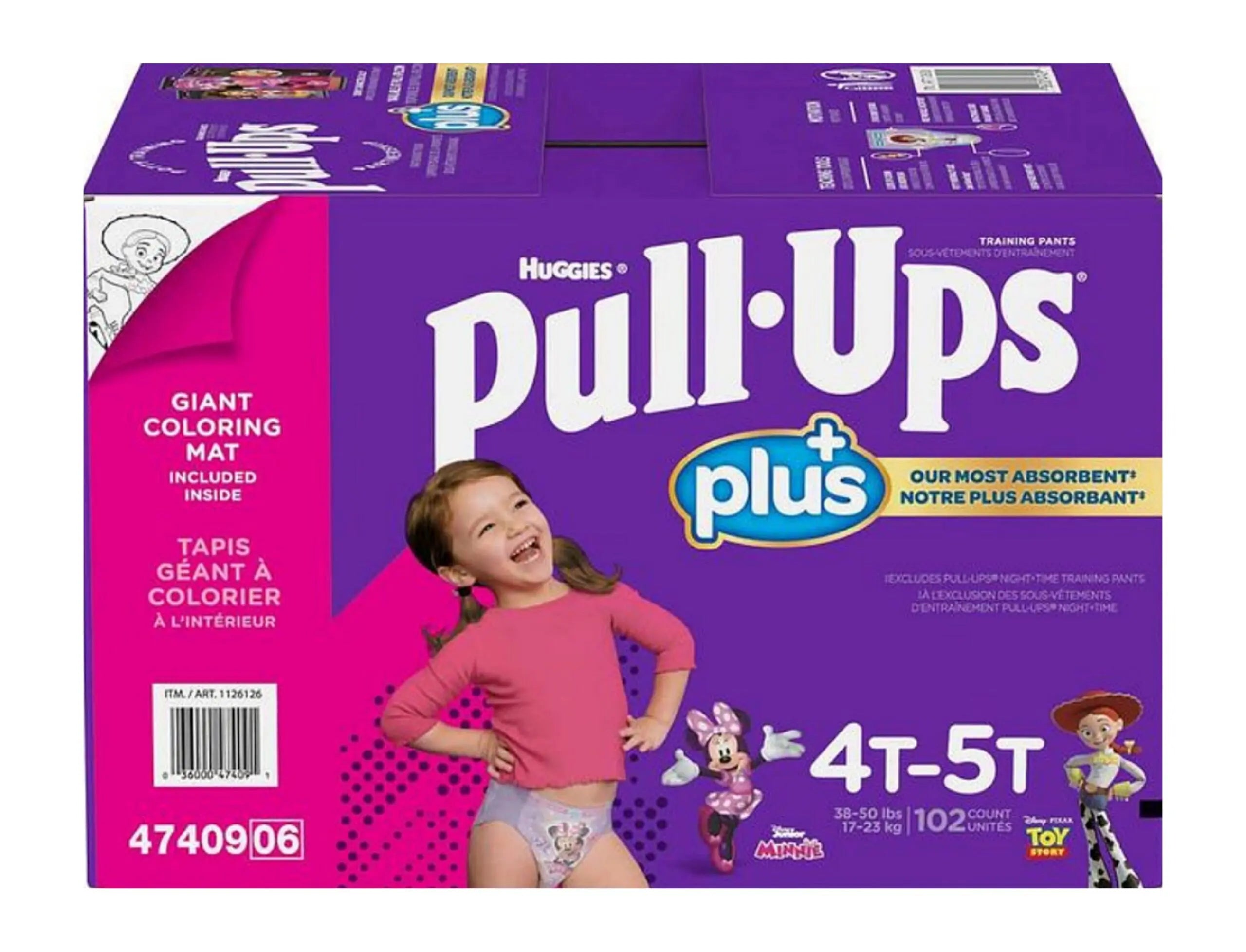 Huggies Pull-Ups Training Pants Girl 4T–5T (SingleRoll)