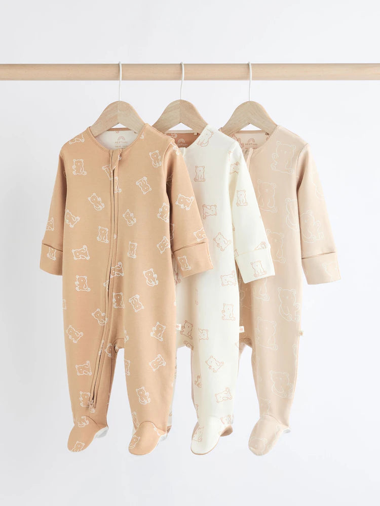 Next Bean 3in1 Overall Sleep Suits (9-12months)