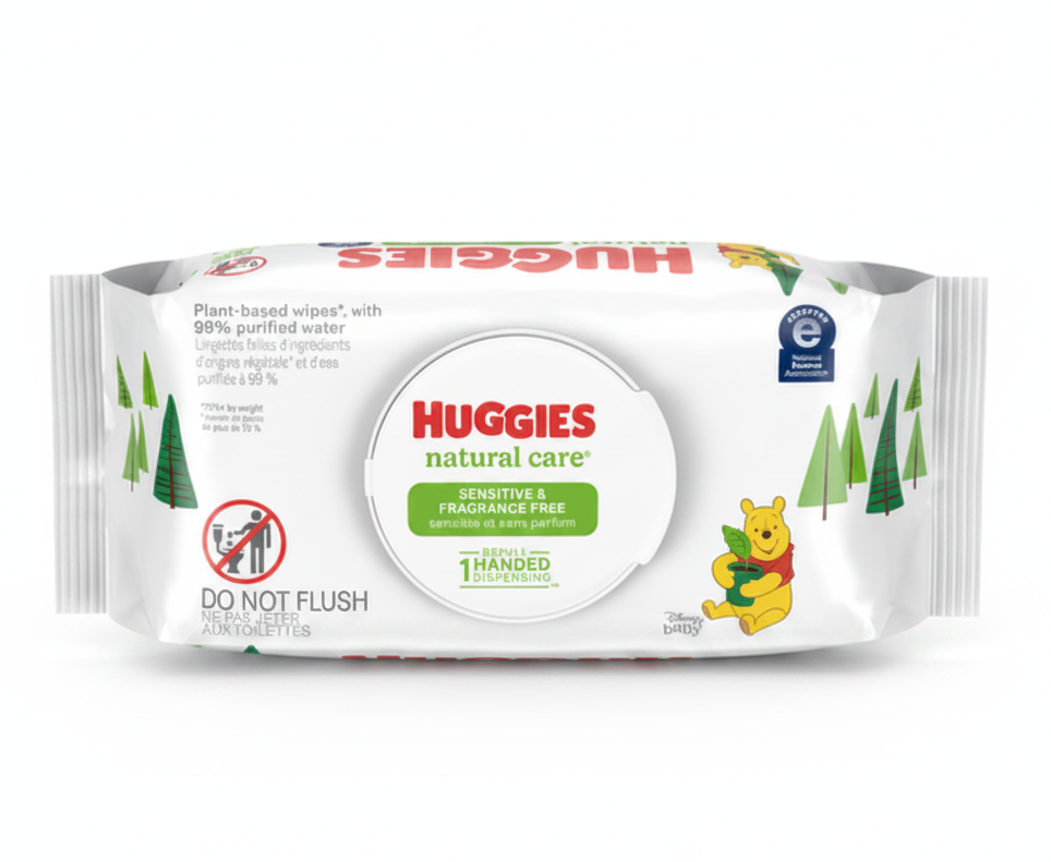 Huggies Natural Care Baby Wipes (80 Sheets, Single Pack)