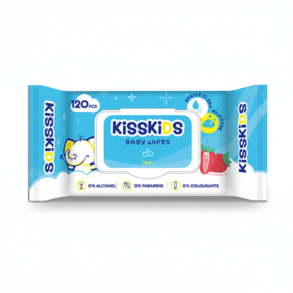 KissKids Baby Wipes(120 wipes)