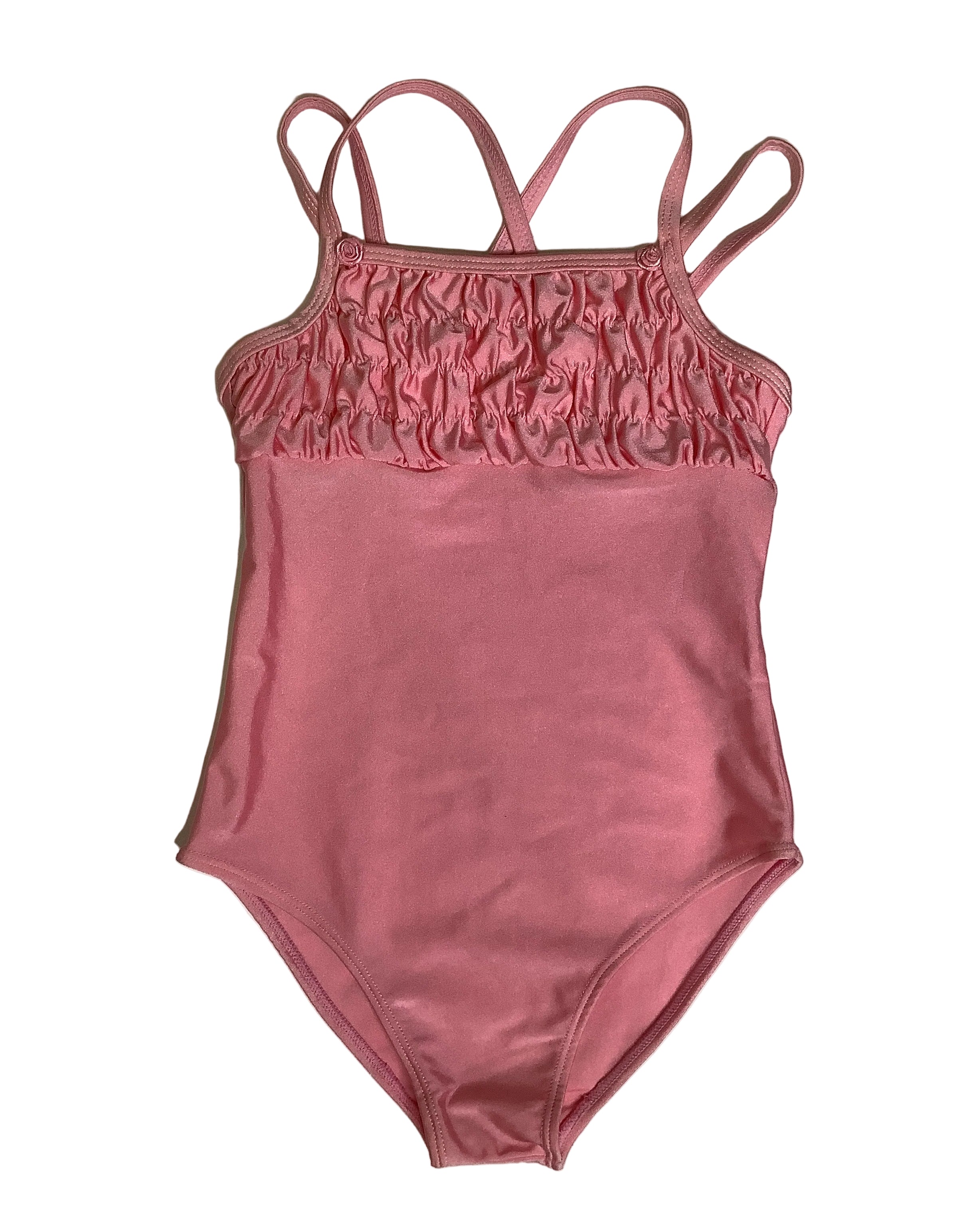 Pinky/Black Girls Swimsuit