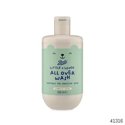 Boots Little + Loved All Over Wash Bath with Chamomile Cotton 500ml.
